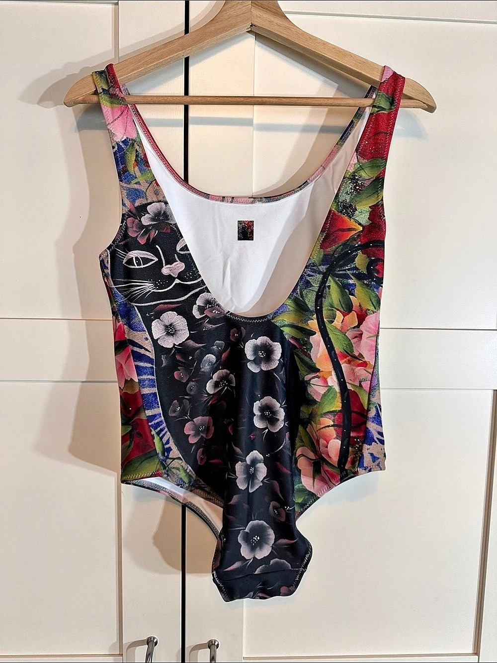 Colorful Cat Print One Piece Swimsuit B18